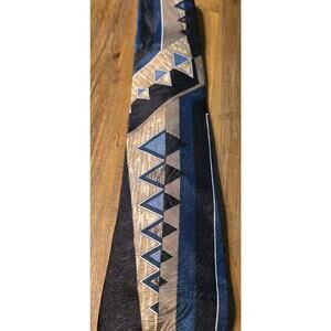 Vintage GIANNO Italian Import Tie Necktie Multicolor Abstract Geometric Artsy